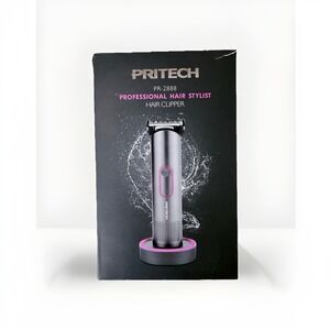 Pritech PR-2888 Rechargeable Hair Clipper Powerful Motor Hair Guards